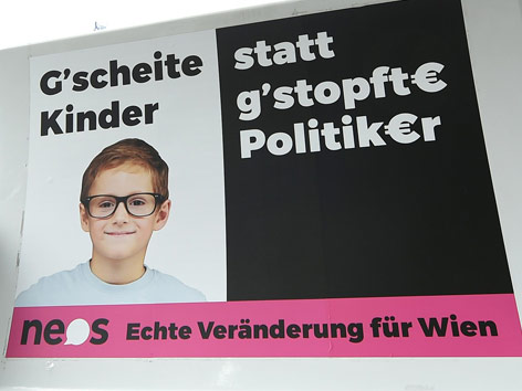 Wahlplakat NEOs