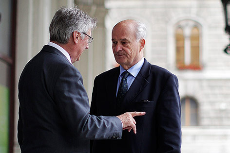 © APA/Georg Hochmuth Fritz Aichinger und Adolf Tiller (ÖVP)