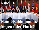Staatschefs der Pazifikanrainerstaaten bei einem Treffen