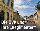 Straße in Nussdorf in Wien Döbling