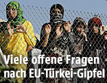 Frauen in einem Flüchtlingslager in der Türkei