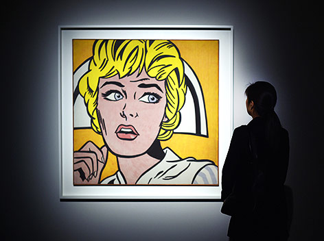 © APA/AFP/Timothy A . Clary das Bild "Nurse" von Roy Lichtenstein