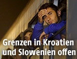 Flüchtlinge im Zug