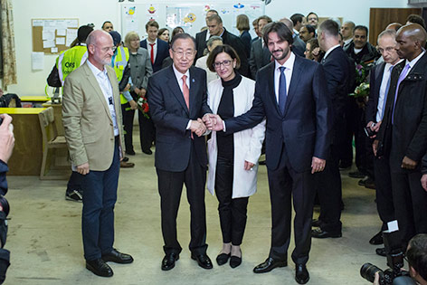© APA/epa/Jakub Gavlak Robert Kalinak, Johanna Mikl-Leitner und Ban Ki-moon