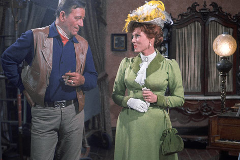 © AP/Don Brinn Maureen OHara und John Wayne