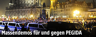 Pegida-Demo in Dresden