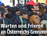 Flüchtlinge an der Grenze bei Passau