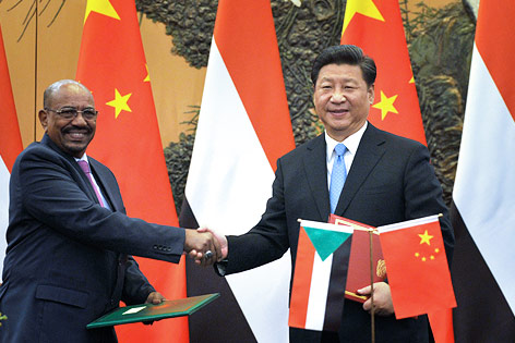 © AP/Kyodo/Parker Song Xi Jinping und Omar al-Bashir