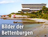 Teil einer Ferienanlage der Jugoslawischen Volksarmee in der Bucht von Kupari südlich von Dubrovnik