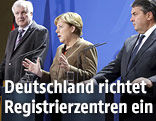 Angela Merkel, Sigmar Gabriel und Horst Seehofer