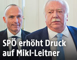 Wiener Bürgermeister Häupl und Verteidigungsminister Klug