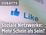 "Like-Button" auf einer Social Media Plattform