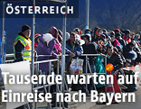 Fl&uuml;chtlinge an der Grenze zu Bayern