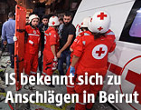 Rettungskräfte am Anschlagsort
