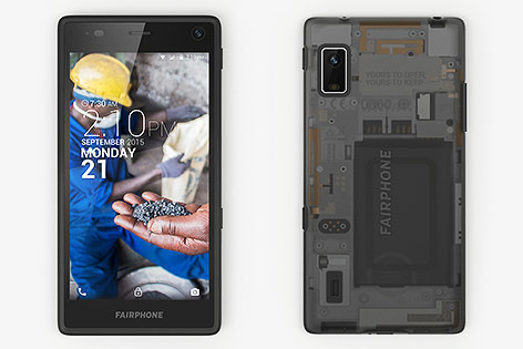 Mobiltelefon der Firma Fairphone