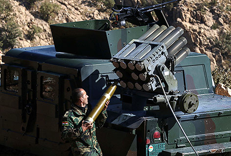 © APA/AFP/Safin Hamed Kurdischer Soldat während der Offensive