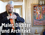 Archivbild aus dem Jahr 2005:  Der Maler Ernst Fuchs in seiner Villa in Wien
