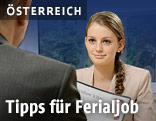 Jugendliche beim Vorstellungsgespräch