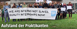 Protest auf dem Place Luxembourg