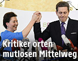 Bildungsministerin Gabriele Heinisch-Hosek (SP&Ouml;) und Staatssekret&auml;r Harald Mahrer (&Ouml;VP)