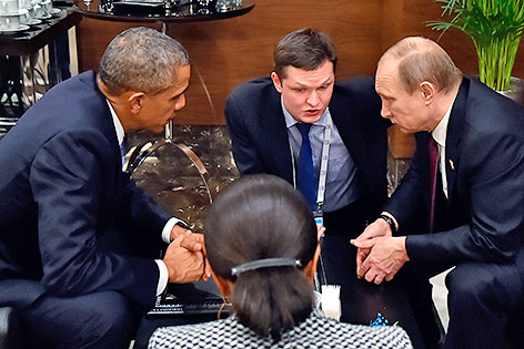 © APA/AP/RIA-Novosti US-Präsident Barack Obama und Russlands Präsident Wladimir Putin