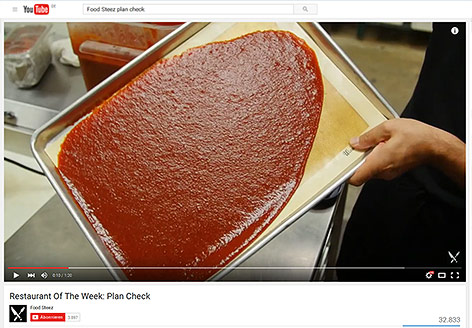 © Screenshot: Youtube / Food Steez (Montage) Getrocknetes Ketchup in Scheiben
