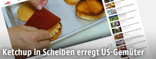 Getrocknetes Ketchup in Scheiben