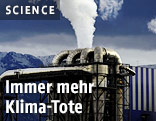 Rauchender Ausstoss eines Werkes in Salzburg