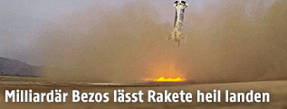 Landung der "New Shepard"