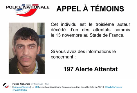© APA/AP/Police Nationale Fahndungsfoto