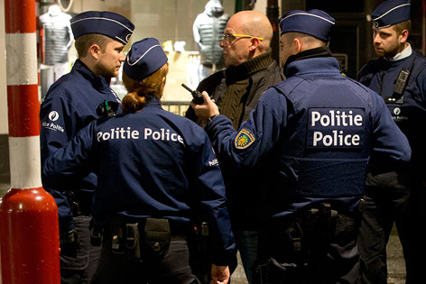 © APA/EPA/Virginia Mayo Polizeieinsatz in Brüssel