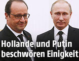 Francois Hollande und Vladimir Putin