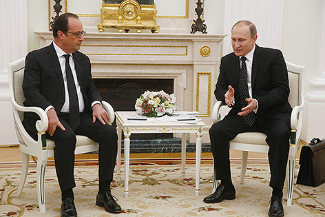 Francois Hollande und Vladimir Putin