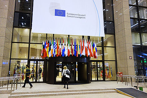 © ORF.at/Guido Tiefenthaler Eingang zum Rat der Europäischen Union