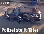 Fluchtauto mit Einschusslöchern