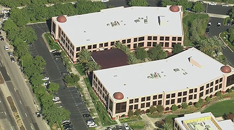 © APA/AP/KTTV Luftaufnahme der Sozialreinrichtung in San Bernadino