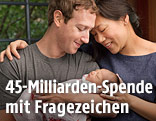 Mark Zuckerberg mit Frau und Tochter