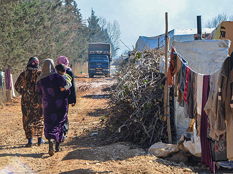 Flüchtlinge in der Bekaa-Ebene