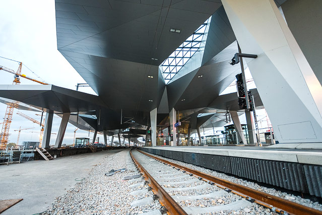 © ORF.at/Christian Öser Ein Gleis am Wiener Hauptbahnhof