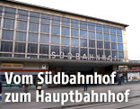 Außenansicht des Wiener Südbahnhofs