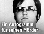 Polizeifoto von Mark David Chapman