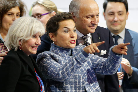 © Reuters/Stephane Mahe Laurent Fabius und Christiana Figueres