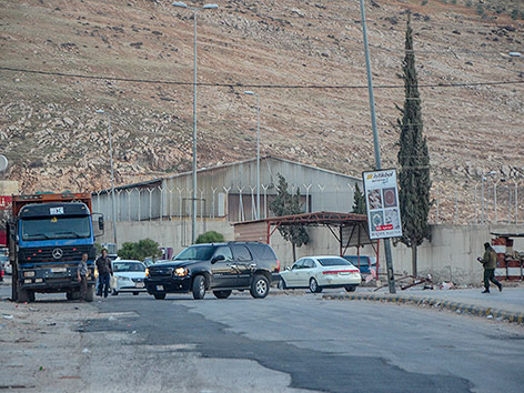 Syrisch-libanesische Grenze in der Bekaa-Ebene