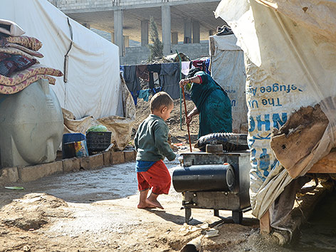 Flüchtlingslager in der Bekaa-Ebene