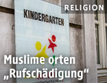 Schild eines Kindergartens