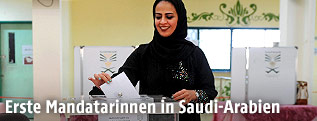 W&auml;hlerin in Saudi-Arabien