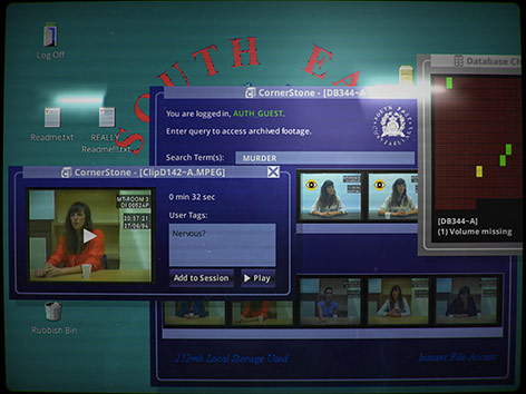 © Sam Barlow Screenshot aus dem Spiel "Her Story"