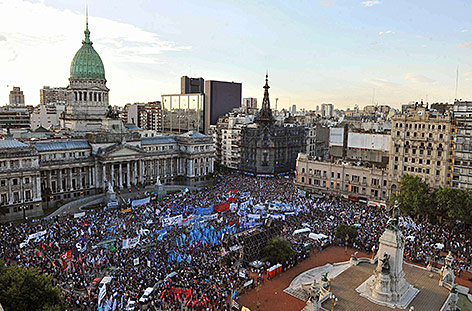 © APA/AFP/Alejandro Santa Cruz Proteste gegen Präsident Macri