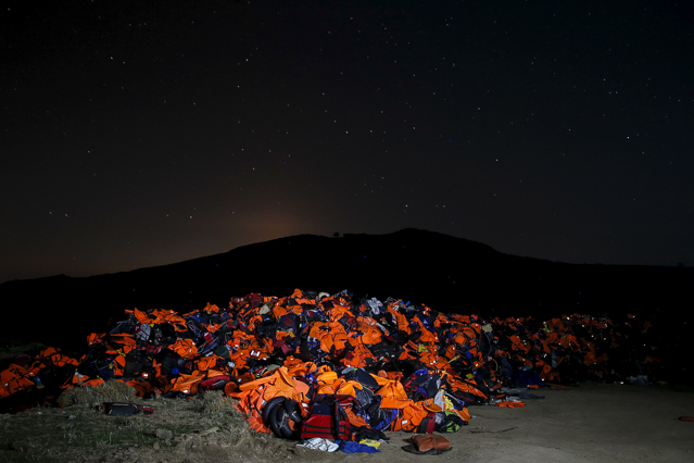 © Reuters/Alkis Konstantinidi Schwimmwesten auf Lesbos