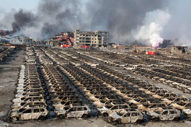 © AP/Ng Han Guan Autowracks in Tianjin (China)